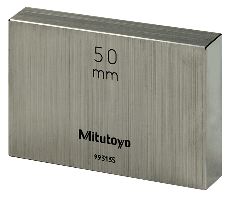 Image of gauge block, metric, inspection cert. bs, grade 1, steel, 20mm .