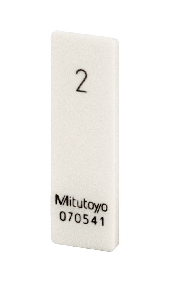 Image of gauge block, metric, inspection cert. iso, grade 0, ceramic,2,5mm .