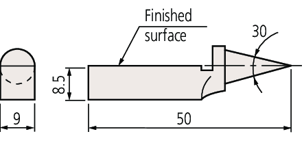 Image of tram point (2 pcs.) for gauge blocks  .
