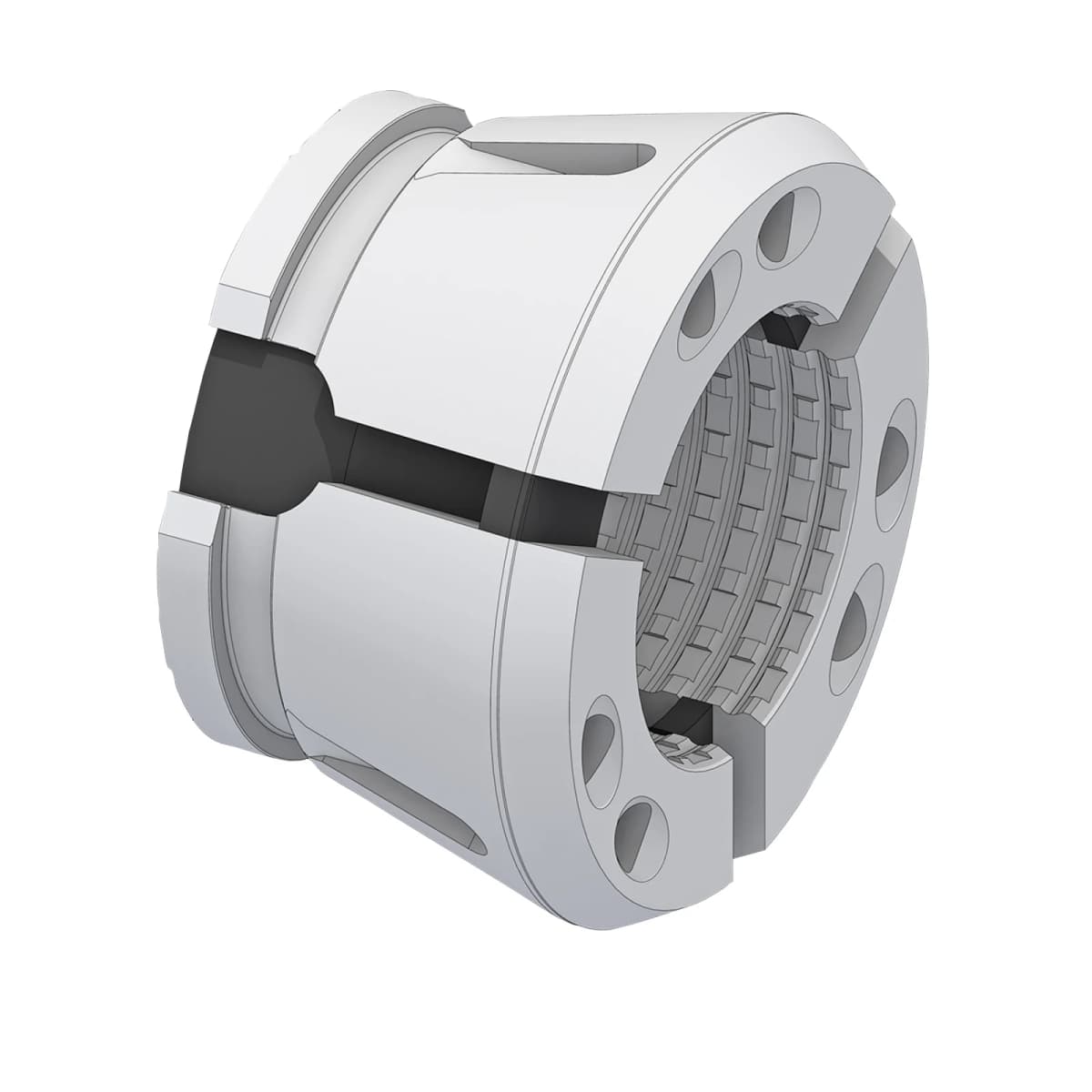 Size SK65 Clamping Head - Serrated Round Collet - Hainbuch