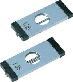 Image of 3-wire thread measuring d= 1,35mm for d= 6,35mm spindle .