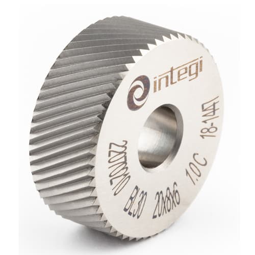Image of 30° left hand form knurl with dimensions 25x8x6 from Integi