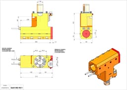 Technical image - TH-BRB VDI40 D50 H135L200 RFMZ