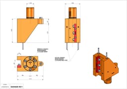 Technical image - TH-RAD VDI50 H160 L86 DX-SX MZ