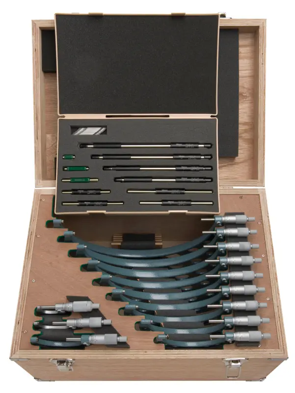 Image of outside micrometer economy design set 0-12", (12 pcs.),0,001" .