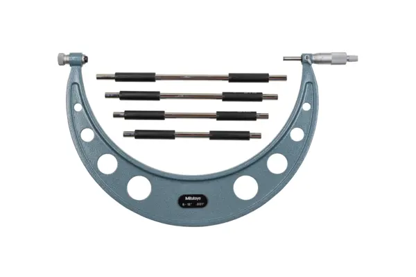 Image of outside micrometer interchangeable anvil 8-12" .