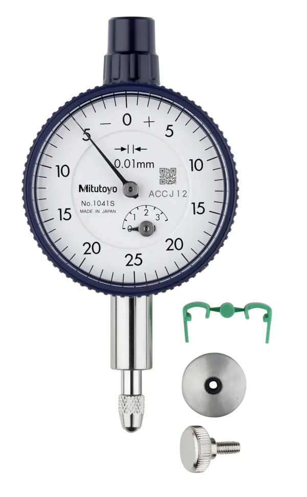 Image of dial indicator, flat back 3,5mm,0,01mm .