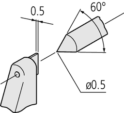 Technical Image of crimp height micrometer 0-25mm .
