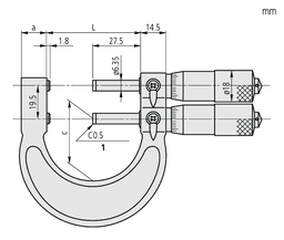 Technical Image of limit micrometer 25-50mm .