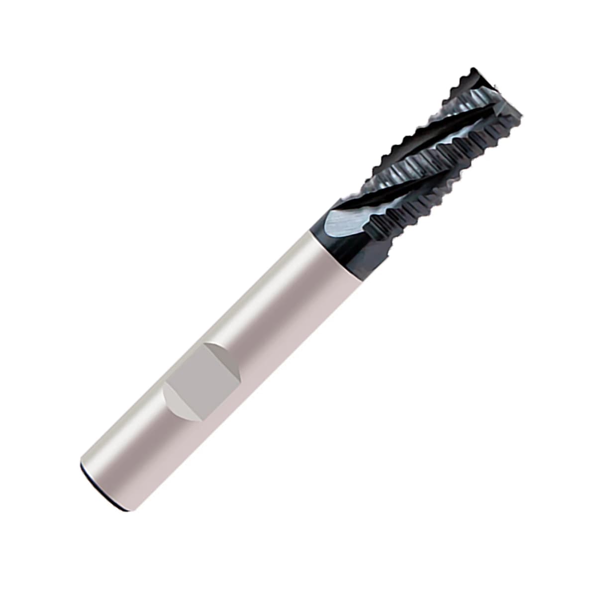 Powder Metal Short Length Coarse Pitch End Mill Weldon Shank (Europa)