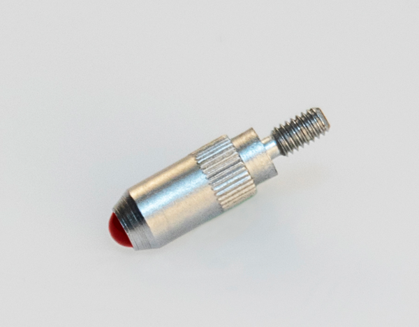 Image of contact element ball point, m2,5x0,457,3mm length, ruby, metric .
