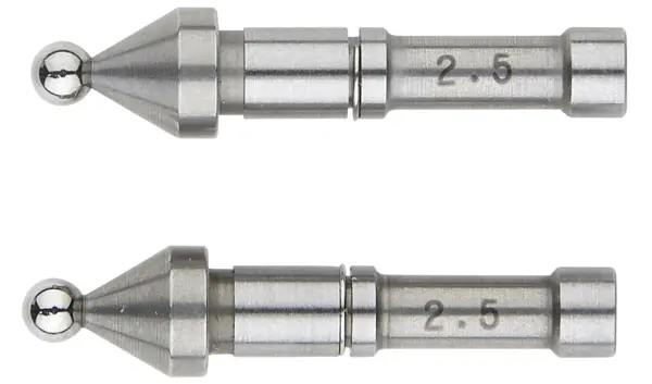 Image of interchangeable ball anvil/spindle tip 2,5mm .
