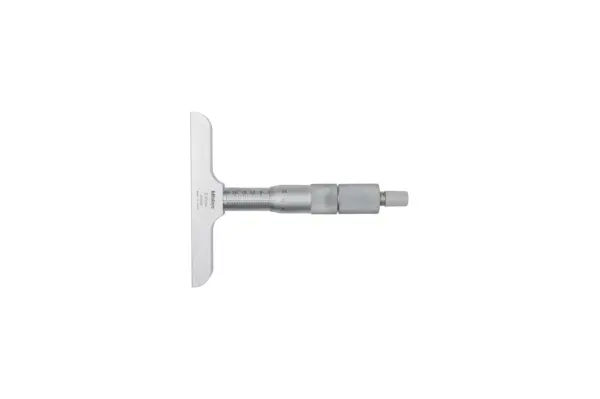 Image of depth micrometer, interchangeable rods 0-300mm, 101mm base .