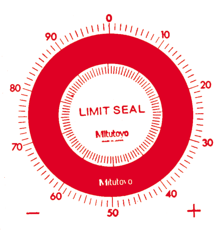 Image of limit stickers set red 10 pcs. .