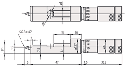 Technical Image of can seam micrometer 0-0,5" .
