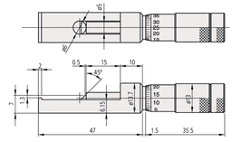 Technical Image of can seam micrometer 0-13mm .