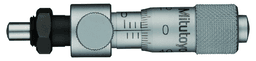 Image of micrometer head locking screw type 0-6,5mm, clamp nut, spherical spindle .