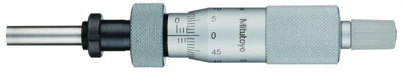 Image of micrometer head, medium-sized standard 0-25mm, clamp nut, spindle lock .