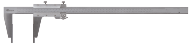 Image of vernier caliper nib style jaw 0-18",0,001", fine adjust., inch/metric .