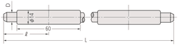 Technical Image of micrometer setting standard length: 375mm .