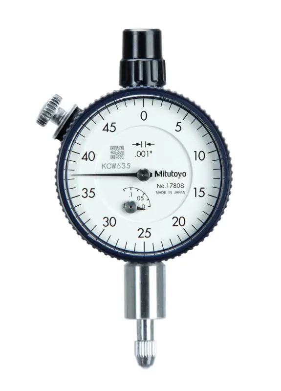 Image of dial indicator, lug back, agd/ansi 0,125",0,001" .