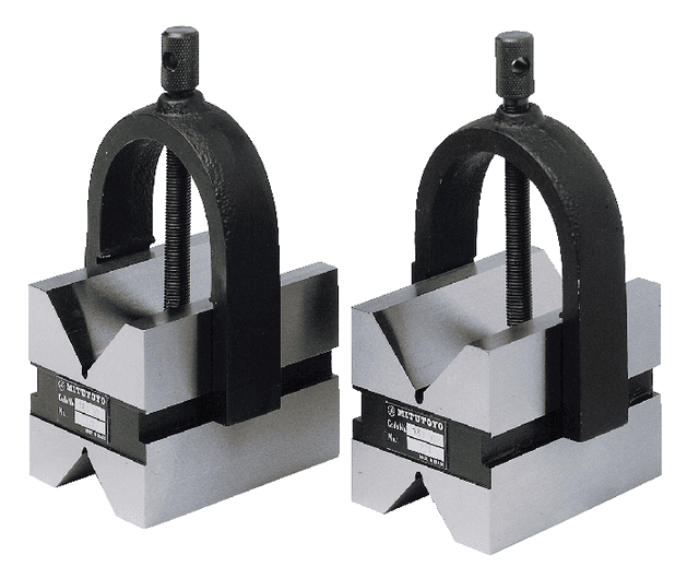 Image of hardened steel v-block, 2 pcs. 31,8 x 31,8 x 41mm, d=25mm .