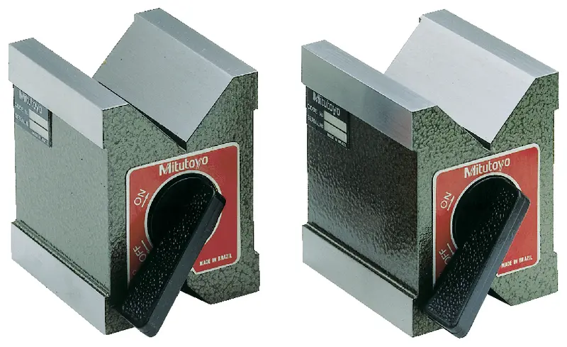 Image of magnetic v-block, 2 pcs. 79 x 58 x 64mm, d=50,8mm .