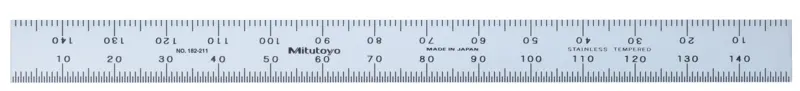 Image of steel rule, wide rigid rule 450mm, metric .