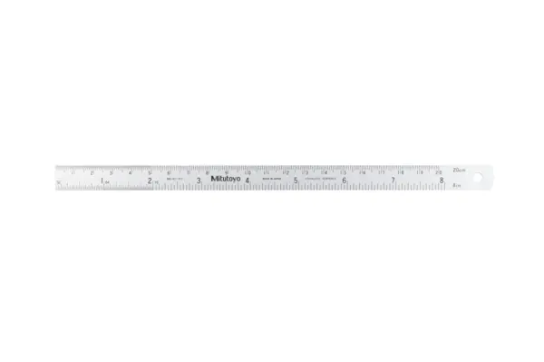 Image of steel rule, semi-flexible rule 200mm/8", metric/inch .