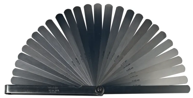 Image of feeler gauge 28 leaves 0,05-1mm .