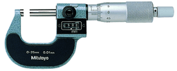 Image of digit outside micrometer 0-25mm .