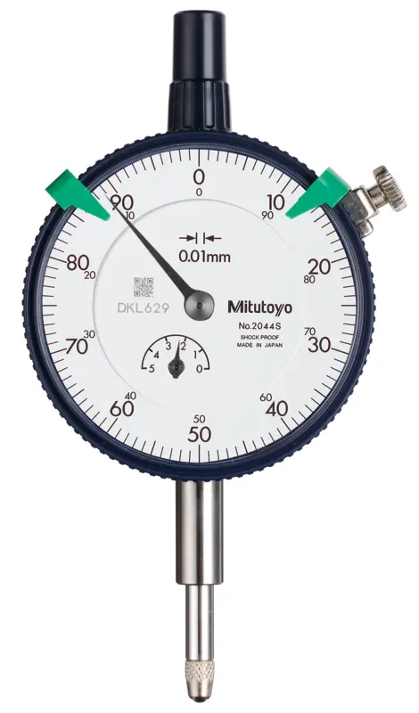 Image of dial indicator, flat back 5mm,0,01mm .
