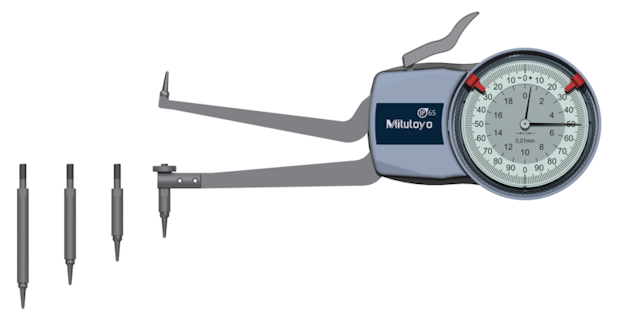 Image of internal dial caliper gauge 50-100mm,0,01mm .