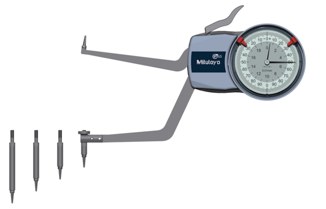 Image of internal dial caliper gauge 90-140mm,0,01mm .