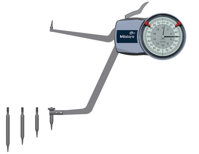 Image of internal dial caliper gauge 130-180mm,0,01mm .