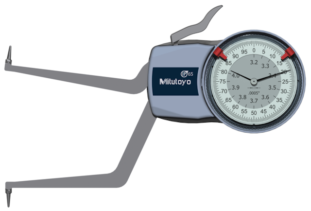 Image of internal dial caliper gauge 3,2-4" .