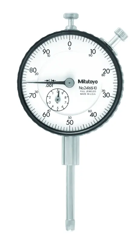 Image of dial indicator, lug back, agd/ansi 1",0,001", jeweled bearing .