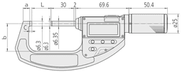 Technical Image of digital absolute micrometer quickmike 0-30mm .