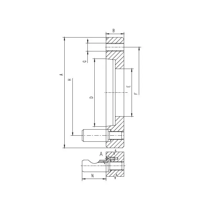 ADAPTER FOR LATHE CHUCK 8247-315-6