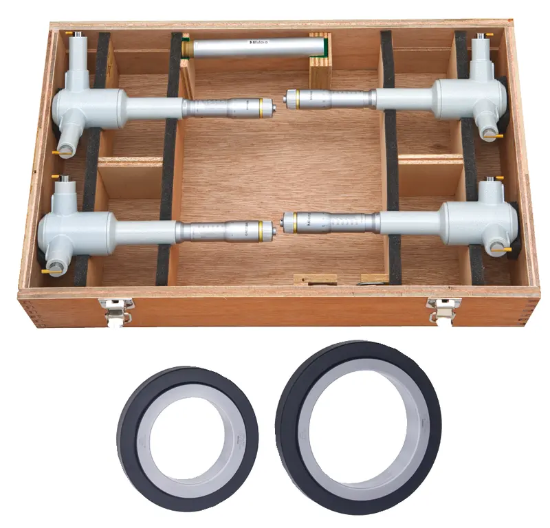 Image of 3-point internal micrometer holtest set 100-200mm (4 pcs.) .