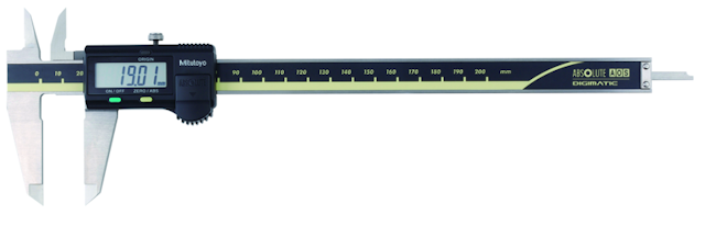 Image of digital aos abs caliper 0-200mm, blade, w/o data output .