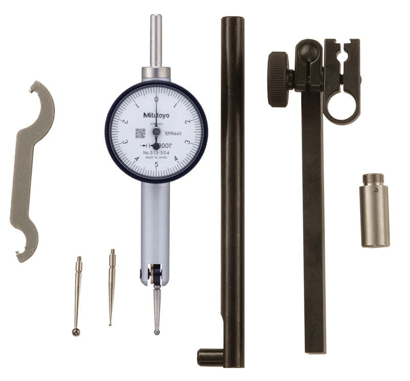 Image of dial test indicator, horiz. pocket type 0,01",0,0001", with bracket .