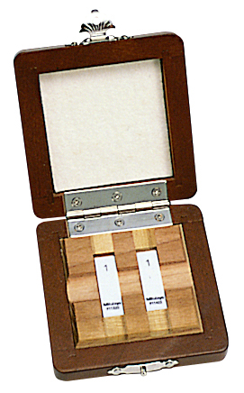 Image of gauge block set, metric, ins. cert., iso 2 wear blocks, grade 0, ceramic, 2mm .