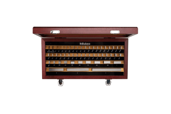 Image of gauge block set, inch, insp. cert., bs 49 blocks, grade 2, steel .