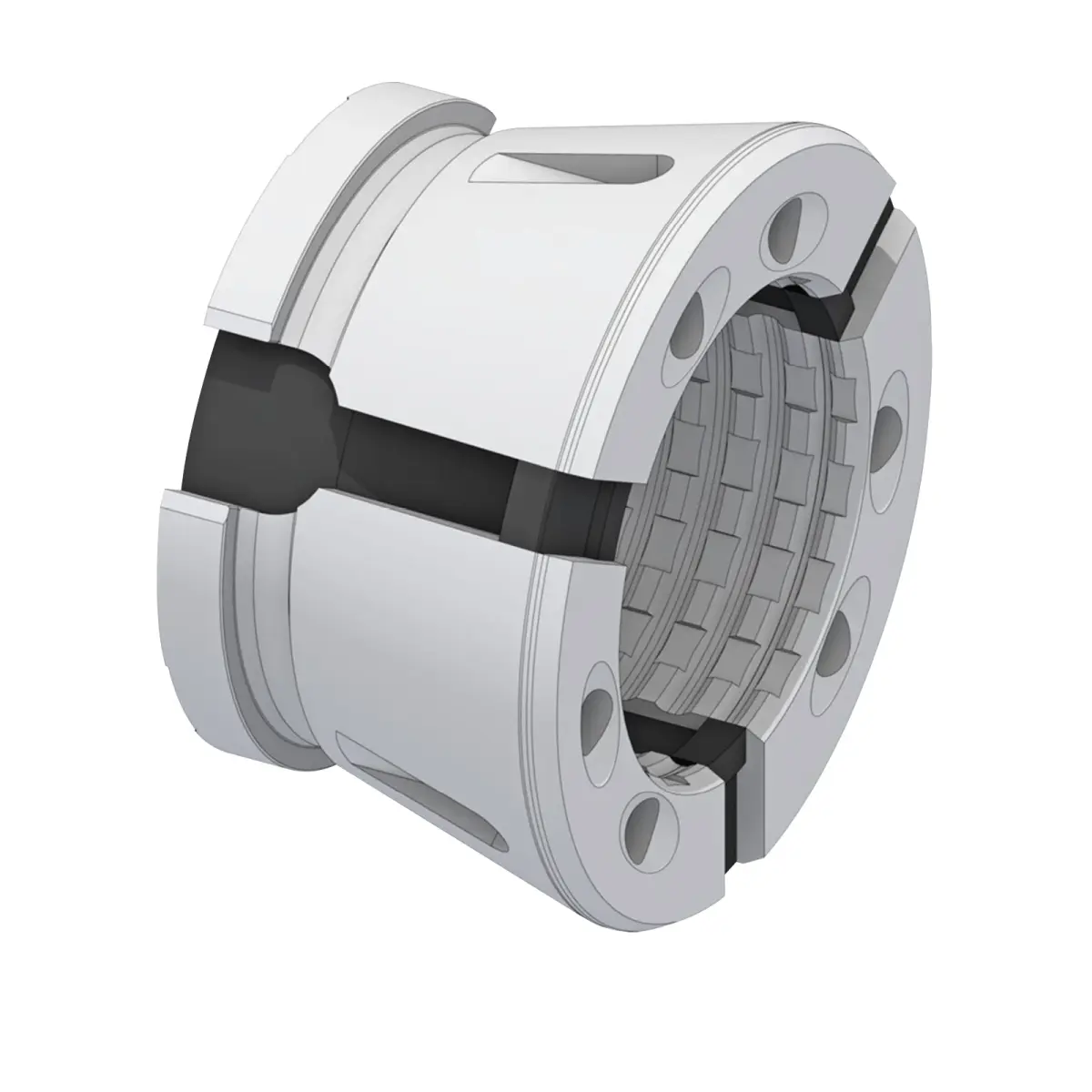 Size SK52 Clamping Head - Serrated Round Collet - Hainbuch