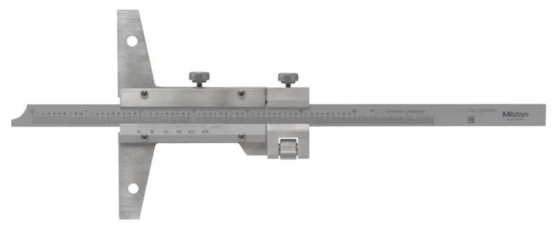 Image of vernier depth gauge 0-6", with fine adjustment .