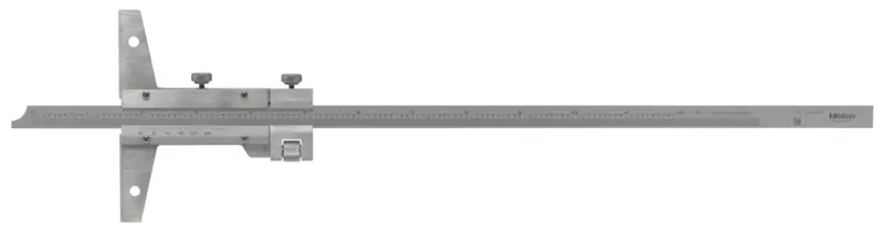 Image of vernier depth gauge 0-12", with fine adjustment .