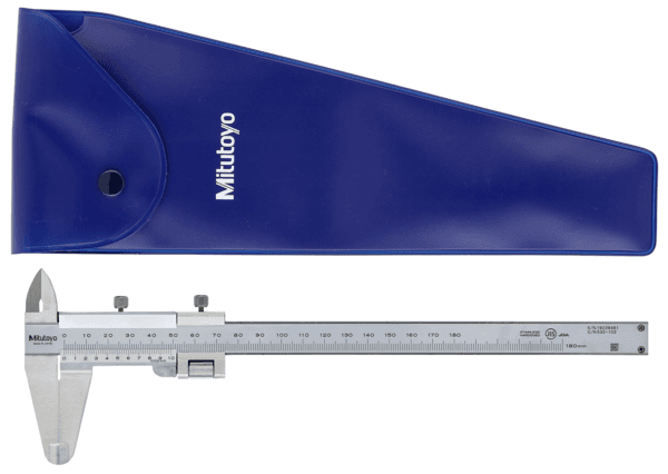 Image of vernier caliper, fine adjustment 0-180mm,0,02mm, metric .