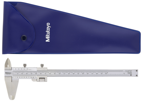 Image of vernier caliper, fine adjustment 0-180mm,0,02mm, metric/inch .