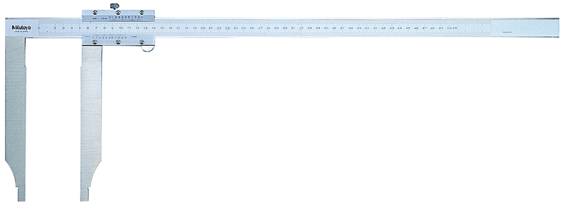 Image of vernier caliper, long jaw, fine adjust. 0-300mm,0,05mm, metric/inch .